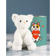 Personalised Love Cat Teddy (CHOCOLATE)