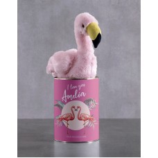 Personalised Pink Flamingo Teddy (CHOCOLATE)