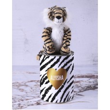 Personalised Tiger Stripped Teddy (CHOCOLATE)