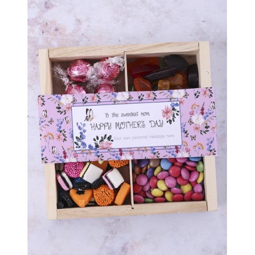 Personalised Floral Mothers Day Sweet Tray (4PC)