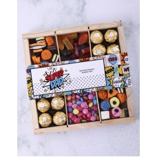Personalised Super Dad Sweet Tray (4PC)