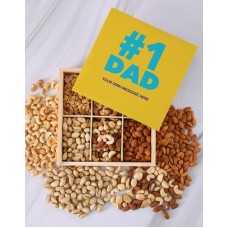 Personalised Number 1 Dad Nut Tray (CHOCOLATE)