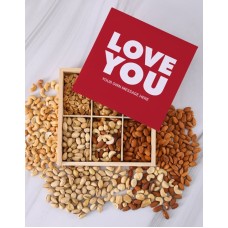 Personalised Love You Message Nut Tray (STANDARD)