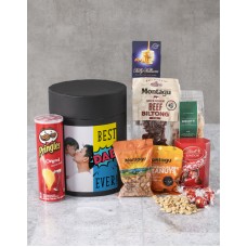 Personalised Best Dad Ever Snack Hatbox