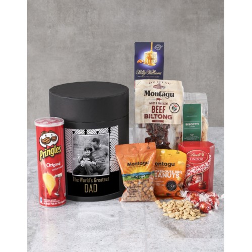 Personalised Worlds Greatest Dad Snack Hatbox