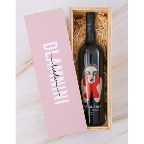 Personalised Carrol Boyes Blush Wine Crate (MERLOT)