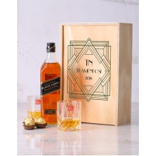 Personalised Aztec Whisky Crate (RED)