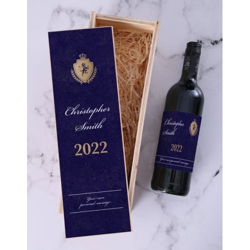 Personalised Tasteful Wine Crate