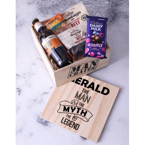 Personalised The Myth And Legend Man Crate (WHISKY)