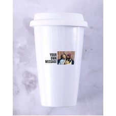Personalised White Ceramic Photo Travel Mug (COMBO)