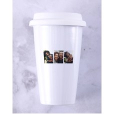 Personalised Three Photo Ceramic Travel Mug (COMBO)