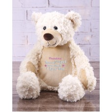 Personalised Remembrance Cream Teddy (STANDARD)