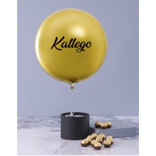 Personalised Awesome Name Balloon Hat Box (STANDARD)