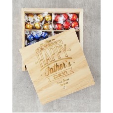 Personalised Happy Fathers Day Lindt Tray