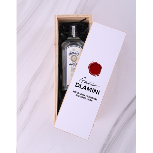 Personalised Wax Seal Spirits Crate (Bombay)