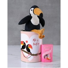 Personalised Love Toucan Birds Tin (CHOC)