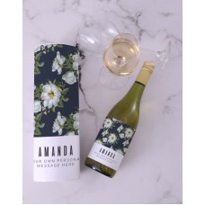 Personalised Floral Sophie Sauv Blanc Wine (STANDARD)