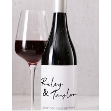 Personalised Two Names Sophie La Rouge Wine