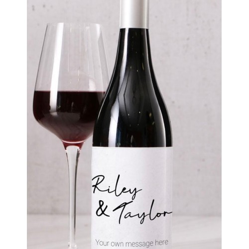 Personalised Two Names Sophie La Rouge Wine