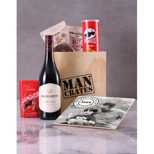 Personalised Man Crate With Name And Stamp (STANDARD)