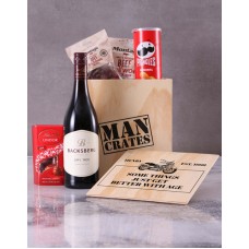 Personalised Man Crate With Name And Year (LARGE)