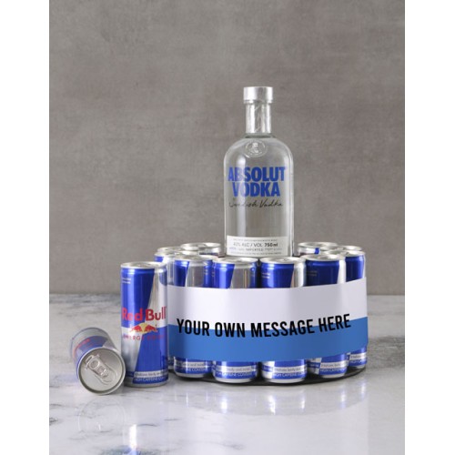 Personalised Message Vodka Cake Tower (STANDARD)