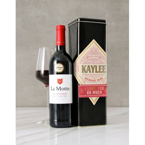 Personalised Love You Wine Tin (LA MOTTE)