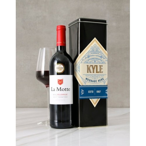 Personalised Year Wine Tin (LA MOTTE)