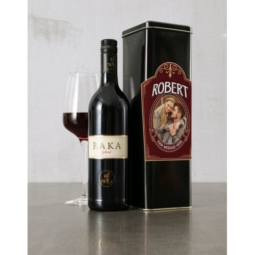 Personalised Name And Photo Wine Tin (STANDARD)
