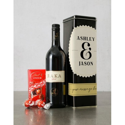 Personalised Couple Wine Tin (LA MOTTE)