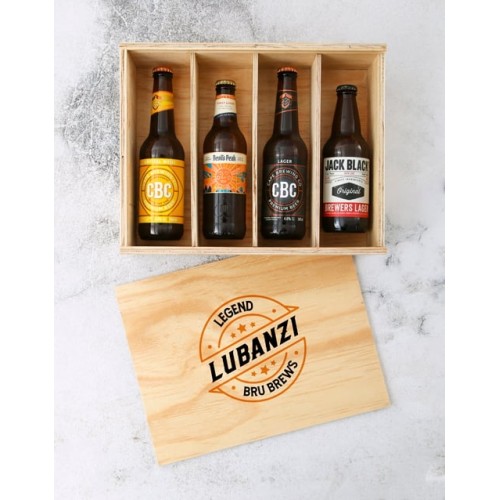 Personalised The Legend Bru Brews Crate (MEDIUM)