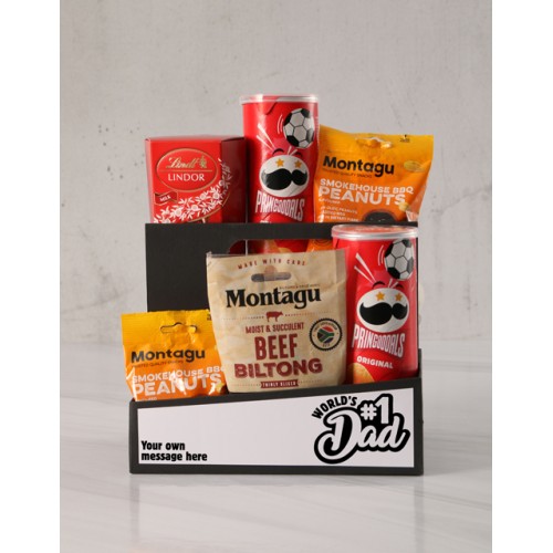 Personalised Number One Dad Snack Crate (SNACKS)