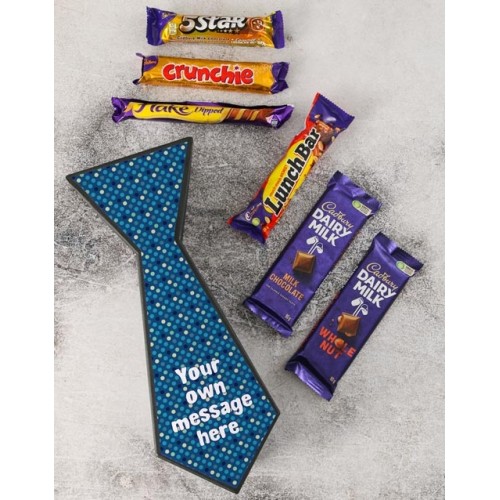 Personalised Fathers Day Tie Box With Chocs (STANDARD)