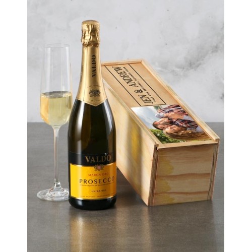 Personalised Prosecco Couple Photo Crate (STANDARD)
