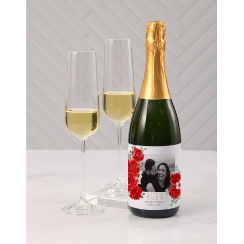 Personalised Rosy Couple Photo Wine Box (GIFTBOX)
