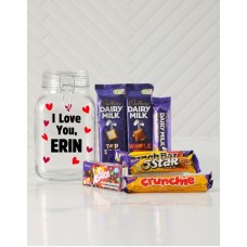 Personalised I Love You Candy Jar (LARGE)
