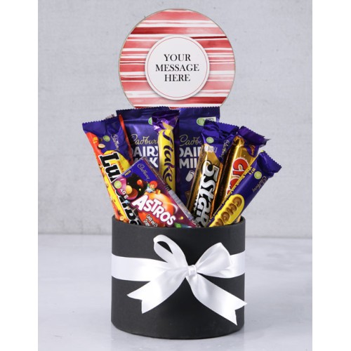 Personalised Cadbury Stripe Message Box (STANDARD)