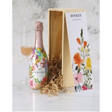 Personalised Valdo Bubbly Floral Crate