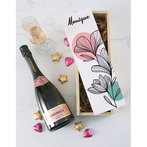 Personalised Pongracz Bubbly Floral Crate