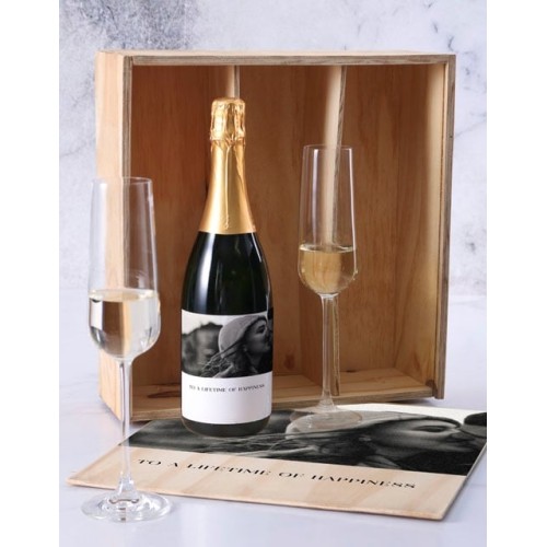 Personalised Message Bubbly Crate
