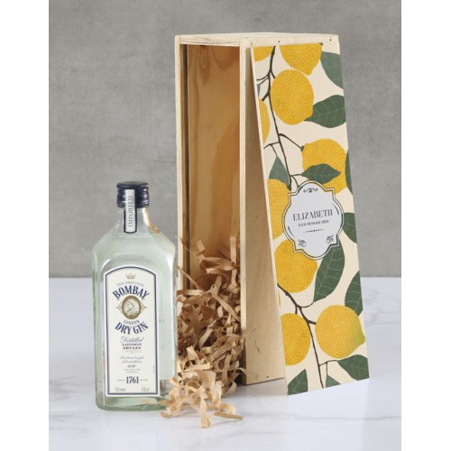 Personalised Bombay Gin Crate