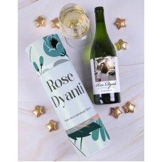Personalised Floral sauvignon Tube