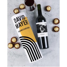 Personalised Photo Merlot Tube