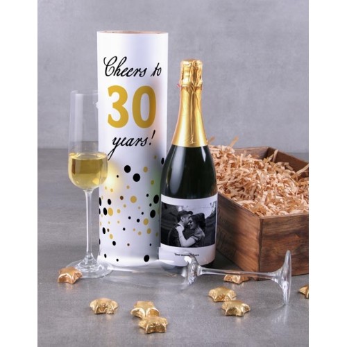 Personalised Cheers Sparkling Tube