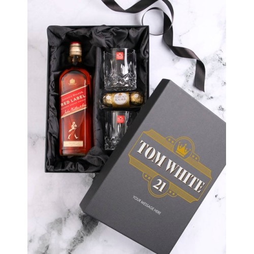 Personalised Johnnie Walker Glassware (RED)