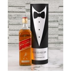 Personalised Johnnie Walker Tie Tube (RED)