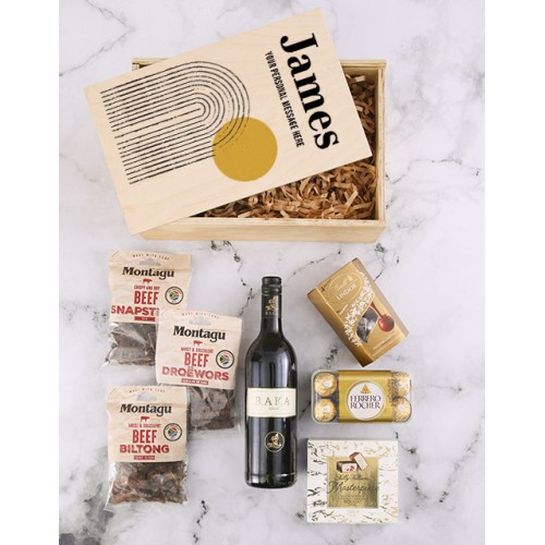 Personalised Abstract Art Gourmet Crate (STANDARD)
