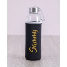 Personalised Water Bottle in Sleeve with Name