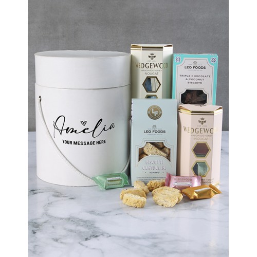 Personalised Stylish Snack Stash Hat Box