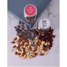 Personalised Nuts About You Fruit And Nut Jar Set